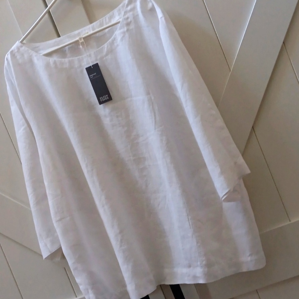 EILEEN FISHER LINEN TOP..SIZE 2X